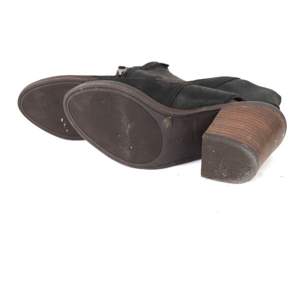 Lucky Brand Terrie Peep Toe Leather Booties size 7 - Picture 6 of 9